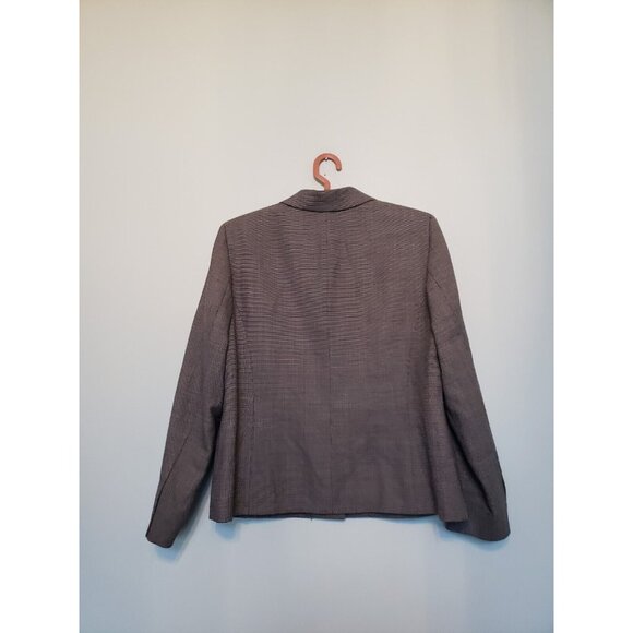 Pendleton Womens 10 Suit Jacket Wool Blend Blue Button Front Business Career - Picture 2 of 5